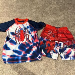 SPIDEY swim set!!! Very good condition! Size medium top and small bottom!